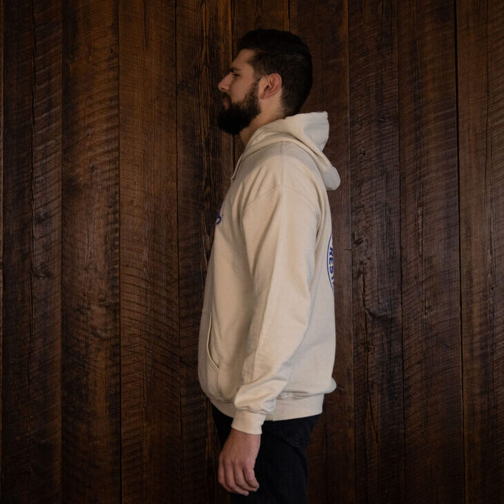 Wine Cat Hoodie - Sand - Image 5