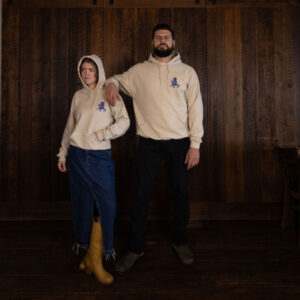 Wine Cat Hoodie - Sand