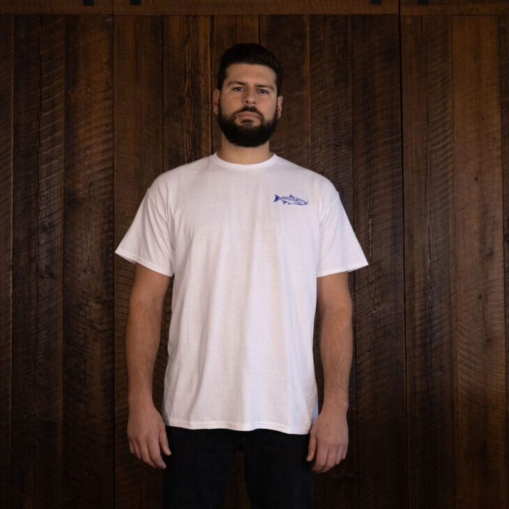 Smoking Salmon Tee - White - Image 5