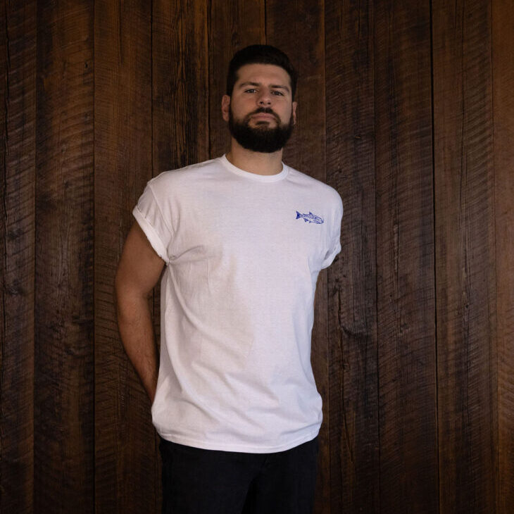 Smoking Salmon Tee - White - Image 8