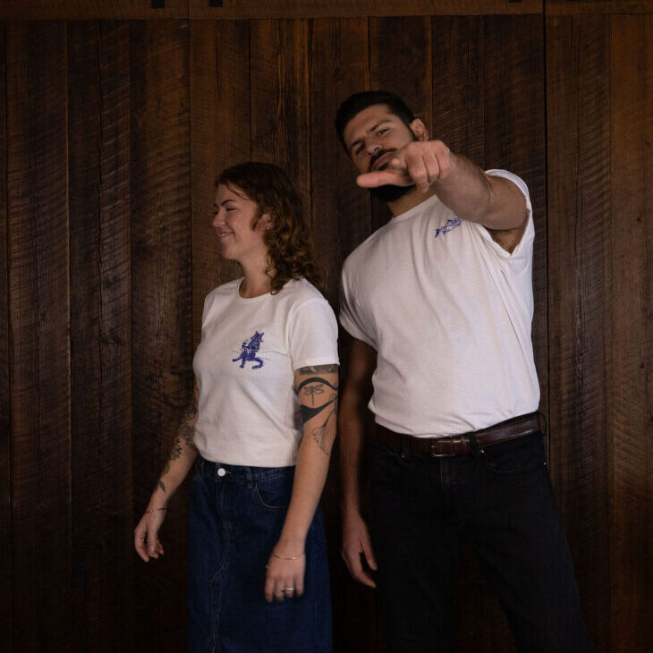 Wine Cat Tee - White - Image 7