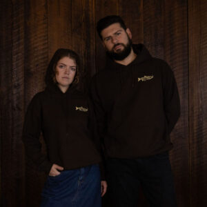 Smoking Salmon Hoodie - Brown