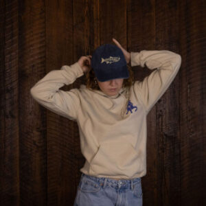 Smoking Salmon Dad Cap - Blue