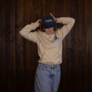 Smoking Salmon Dad Cap - Blue