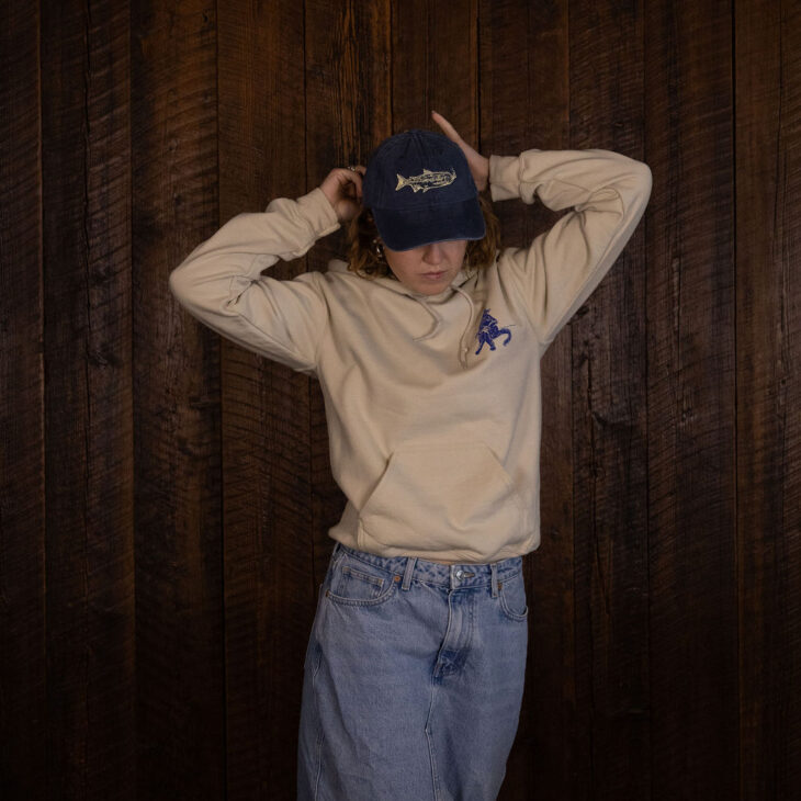 Smoking Salmon Dad Cap - Blue