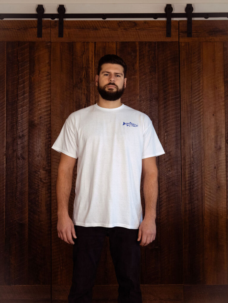 Smoking Salmon Tee - Cloud White - Image 4