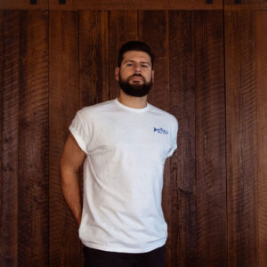 Smoking Salmon Tee - Cloud White