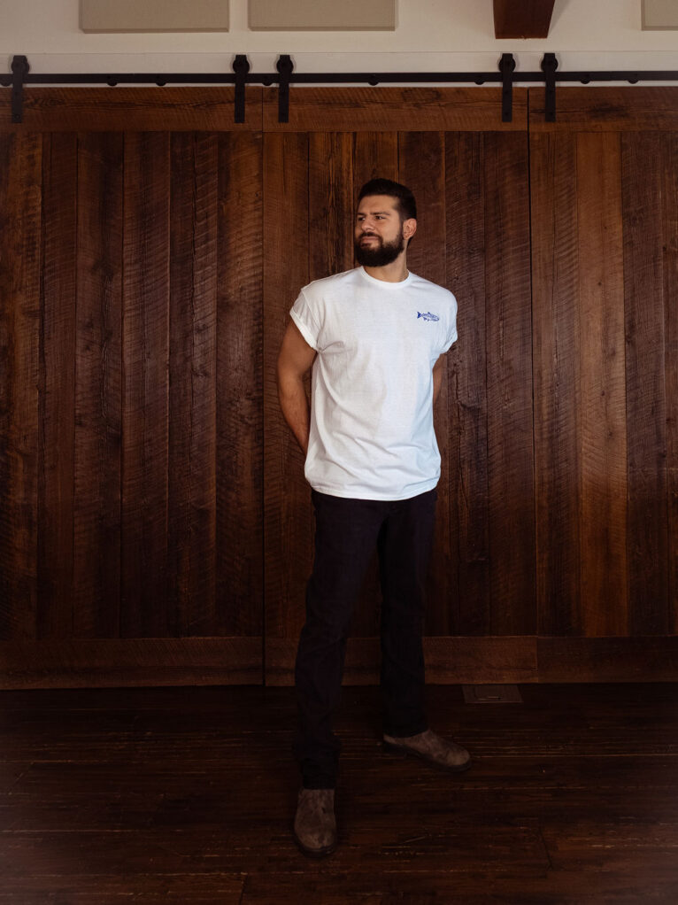 Smoking Salmon Tee - Cloud White - Image 2