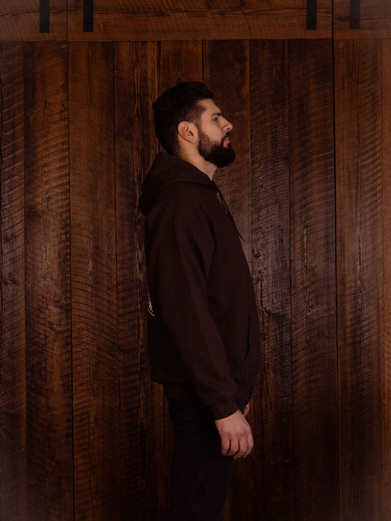 Smoking Salmon Hoodie - Brown - Image 3