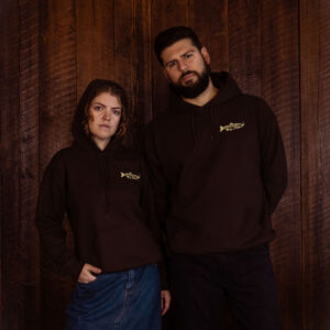 Smoking Salmon Hoodie - Brown