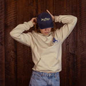Smoking Salmon Dad Cap - Vintage Blue